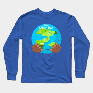 african happy Earth Day Long Sleeve T-Shirt
